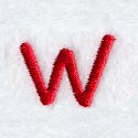 Kids Lower Case Letter w - 3 Inch