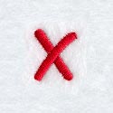 Kids Lower Case Letter x - 3 Inch