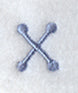 Dots Letter x - 2 inch