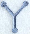 Dots Letter Y - 2 inch