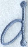 Dots Letter d - 2 inch