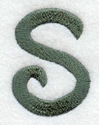 Agatha Lower Case Letter s (3 Inch)