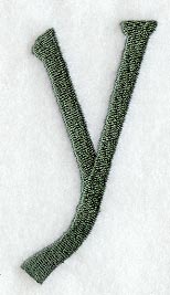 Agatha Lower Case Letter y (3 Inch)