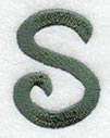 Agatha Lower Case Letter s (3 Inch)