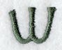 Agatha Lower Case Letter w (3 Inch)