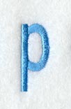 Architect Lower Case Letter p (3 Inch)