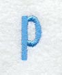 Architect Lower Case Letter p (3 Inch)
