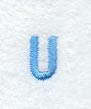 Architect Lower Case Letter u (3 Inch)