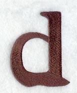 Arnold Lower Case Letter d (3 Inch)