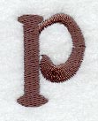 Arnold Lower Case Letter p (3 Inch)