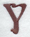 Arnold Lower Case Letter y (3 Inch)
