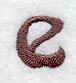Arnold Lower Case Letter e (3 Inch)