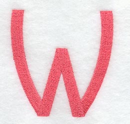 Art Block Letter W (3 Inch)