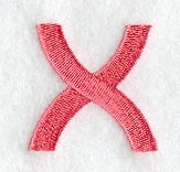 Art Block Lower Case Letter x (3 Inch)