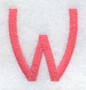 Art Block Letter W (3 Inch)