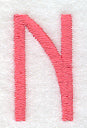 Art Block Letter N (3 Inch)