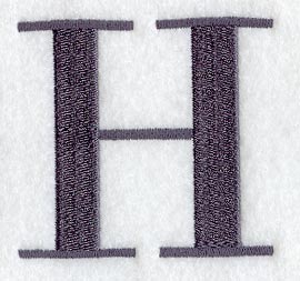Bodoni Letter H (3 Inch)