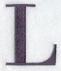 Bodoni Letter L (3 Inch)