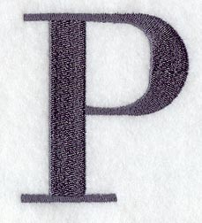 Bodoni Letter P (3 Inch)