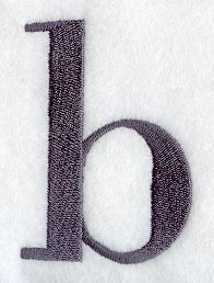 Bodoni Lower Case Letter b (3 Inch)