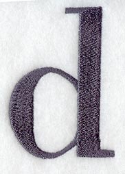 Bodoni Lower Case Letter d (3 Inch)