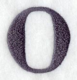 Bodoni Lower Case Letter o (3 Inch)