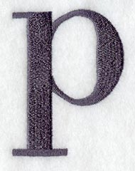 Bodoni Lower Case Letter p (3 Inch)