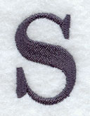 Bodoni Lower Case Letter s (3 Inch)