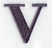 Bodoni Lower Case Letter v (3 Inch)