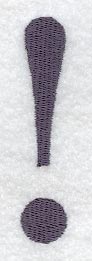 Bodoni Exclamation Point (3 Inch)