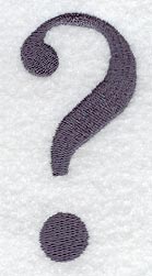 Bodoni Question Mark (3 Inch)