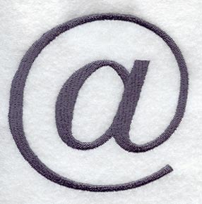 Bodoni At Sign (3 Inch)