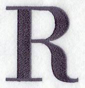 Bodoni Letter R (3 Inch)