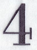 Bodoni Number 4 (3 Inch)