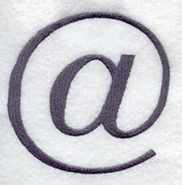 Bodoni At Sign (3 Inch)