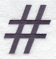 Bodoni Number Sign (3 Inch)