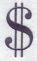 Bodoni Dollar Sign (3 Inch)