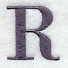 Bodoni Letter R (3 Inch)