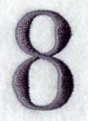Bodoni Number 8 (3 Inch)
