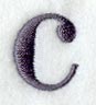 Bodoni Lower Case Letter c (3 Inch)