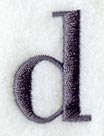 Bodoni Lower Case Letter d (3 Inch)
