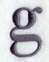 Bodoni Lower Case Letter g (3 Inch)