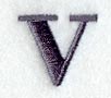 Bodoni Lower Case Letter v (3 Inch)