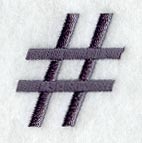 Bodoni Number Sign (3 Inch)