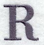 Bodoni Letter R (3 Inch)