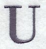 Bodoni Letter U (3 Inch)