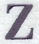 Bodoni Letter Z (3 Inch)