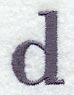 Bodoni Lower Case Letter d (3 Inch)