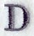 Bodoni Letter D (3 Inch)