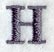Bodoni Letter H (3 Inch)